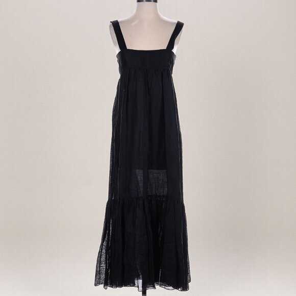 Vintage Oscar de la Renta Black Maxi Dress (Size 6) - Picture 1 of 3